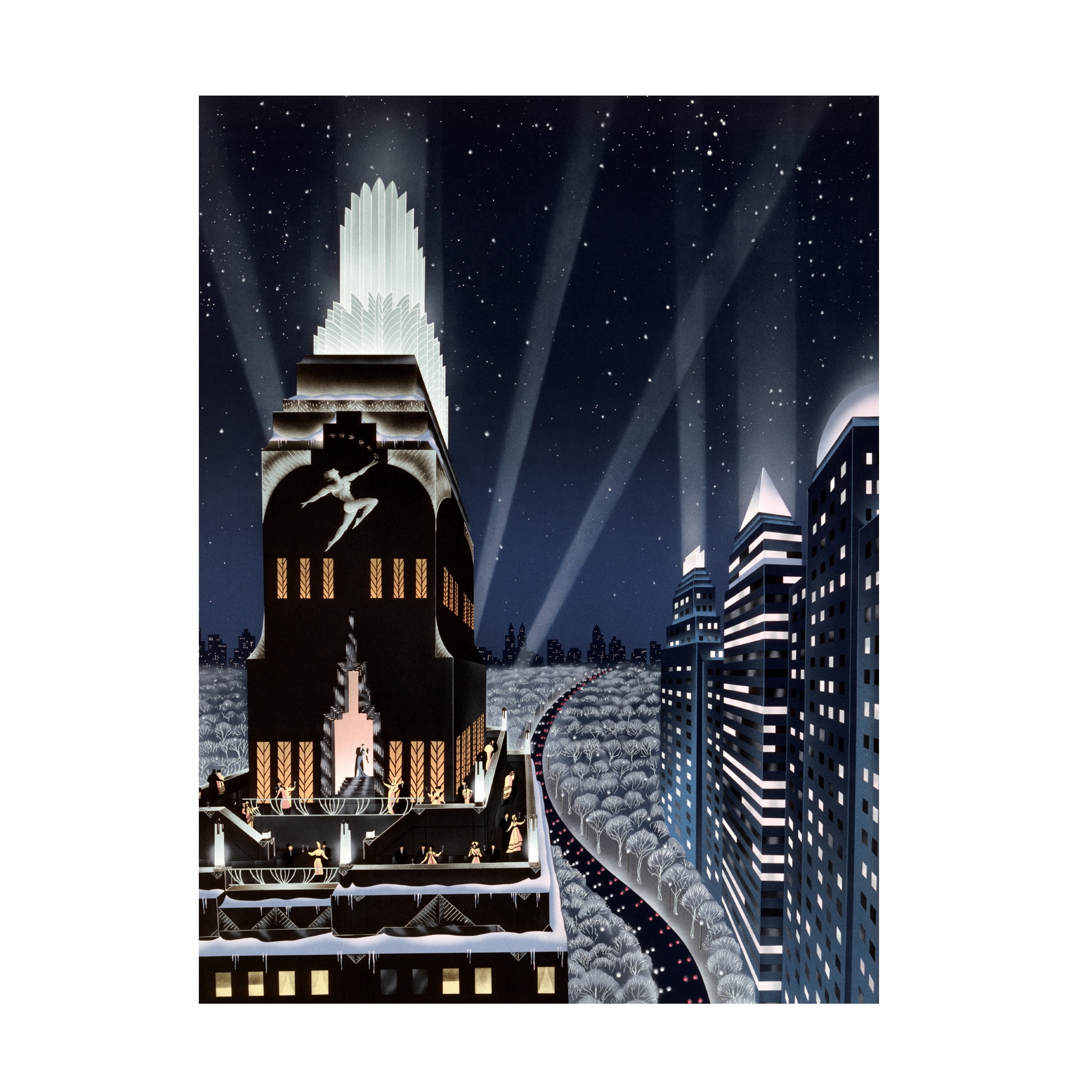 Robert Hoppe 'Rooftop Serenade' Canvas Art