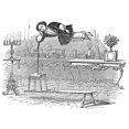 thumbnail image 1 of Robert Houdin. Nfrench Magician. Houdin'S Son Eugene Performing In His Father'S Famous Illusion, 1 of 2