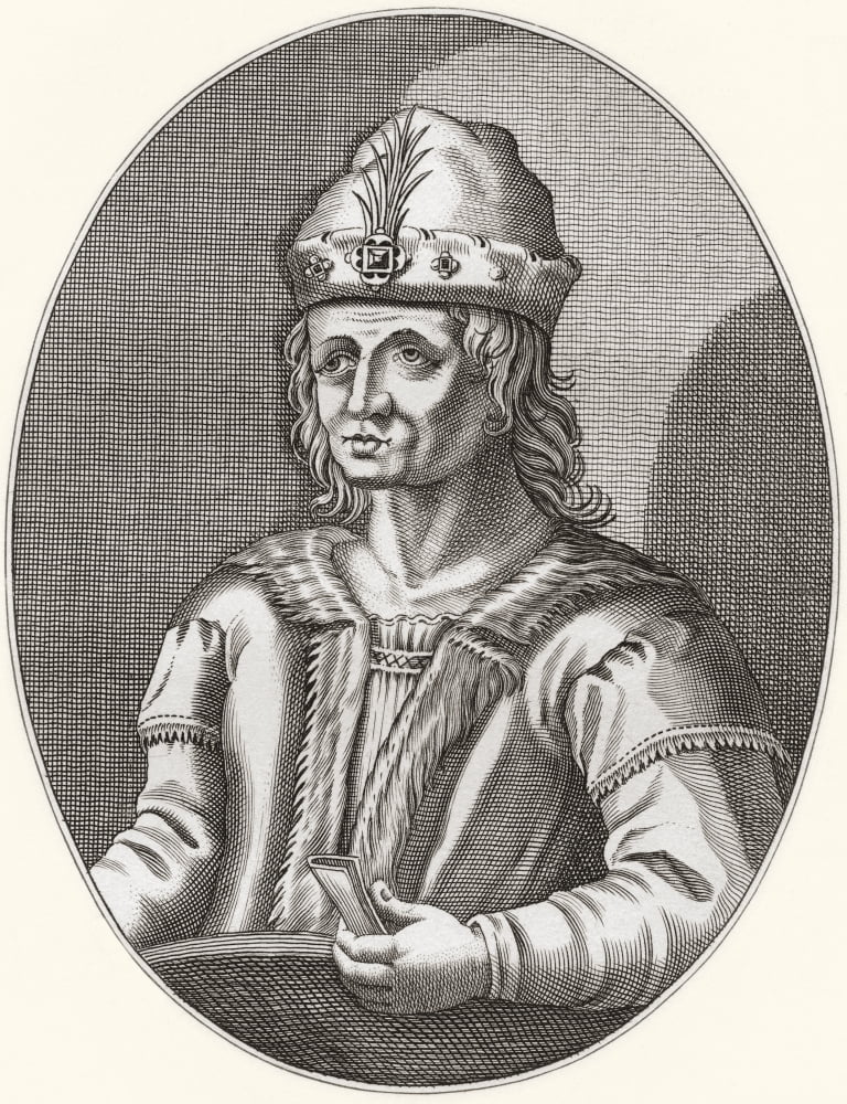 Robert II of Scotland 1316 Canvas Art - Ken Welsh Design Pics (12 x 15)