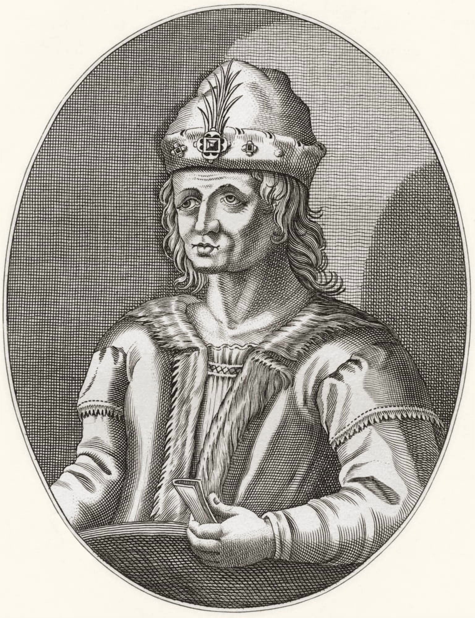 Robert II of Scotland 1316 Canvas Art - Ken Welsh Design Pics (24 x 30)