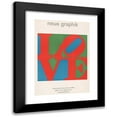 thumbnail image 1 of Robert Indiana 11x14 Black Modern Framed Museum Art Print Titled - Love. New Graphic (1968), 1 of 5