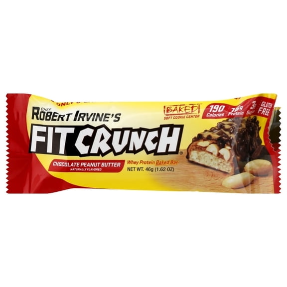 Robert Irvine Fit Crunch Peanut Butter Bar, 1.62 oz. (Pack of 16)