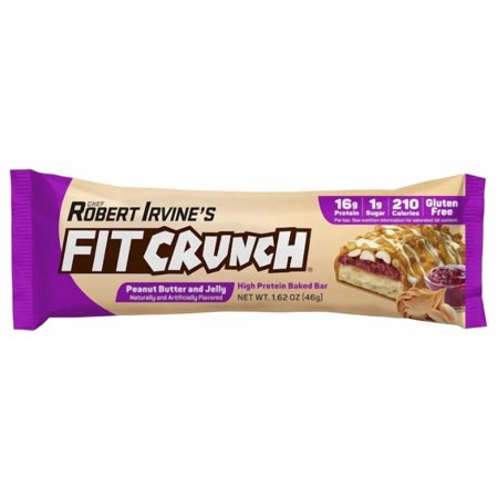 Robert Irvine's Fit Crunch Bar Peanut Butter and Jelly (Pack of 3)