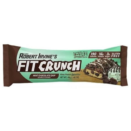 Robert Irvine's Fit Crunch Mint Chocolate Chip (Pack of 8)