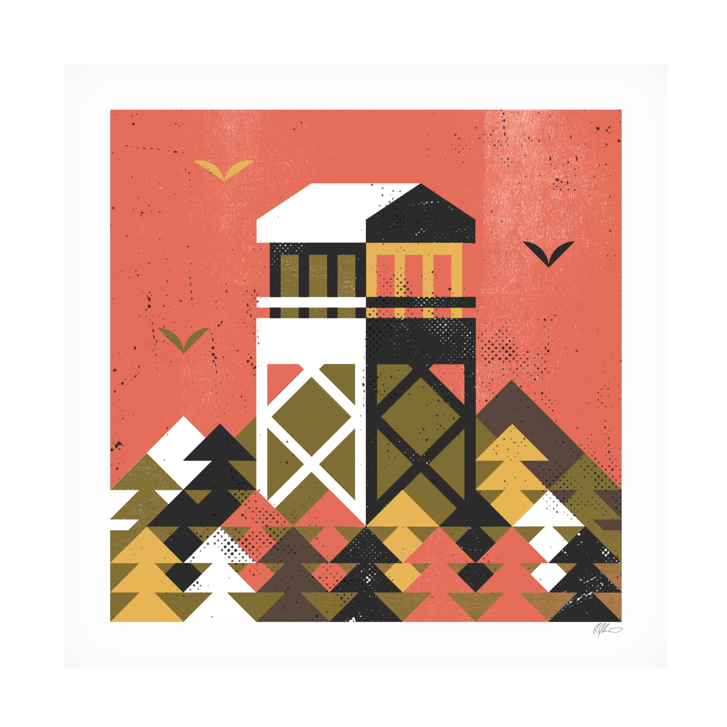 Robert John Paterson 'Firewatch' Canvas Art