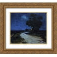 thumbnail image 1 of Robert Julian Onderdonk 2x Matted 22x20 Gold Ornate Framed Art Print 'Moonlight in South Texas', 1 of 2