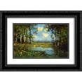 thumbnail image 1 of Robert Julian Onderdonk 2x Matted 24x20 Black Ornate Framed Art Print 'The Woodland Pool', 1 of 2