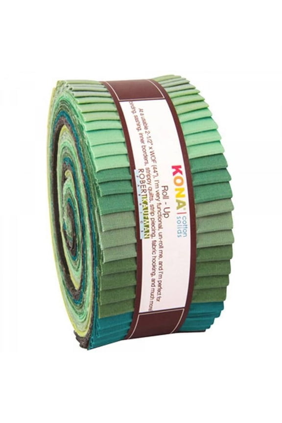 Robert Kaufman, Kona Solids Fabric Roll (40pcs) - Spring Meadows