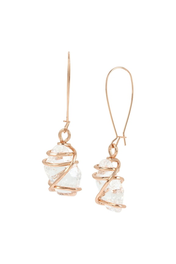 Soho Caged Stone Dangle Earrings