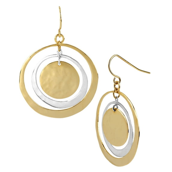 Robert Lee Morris Soho Hammered Orbital Earrings