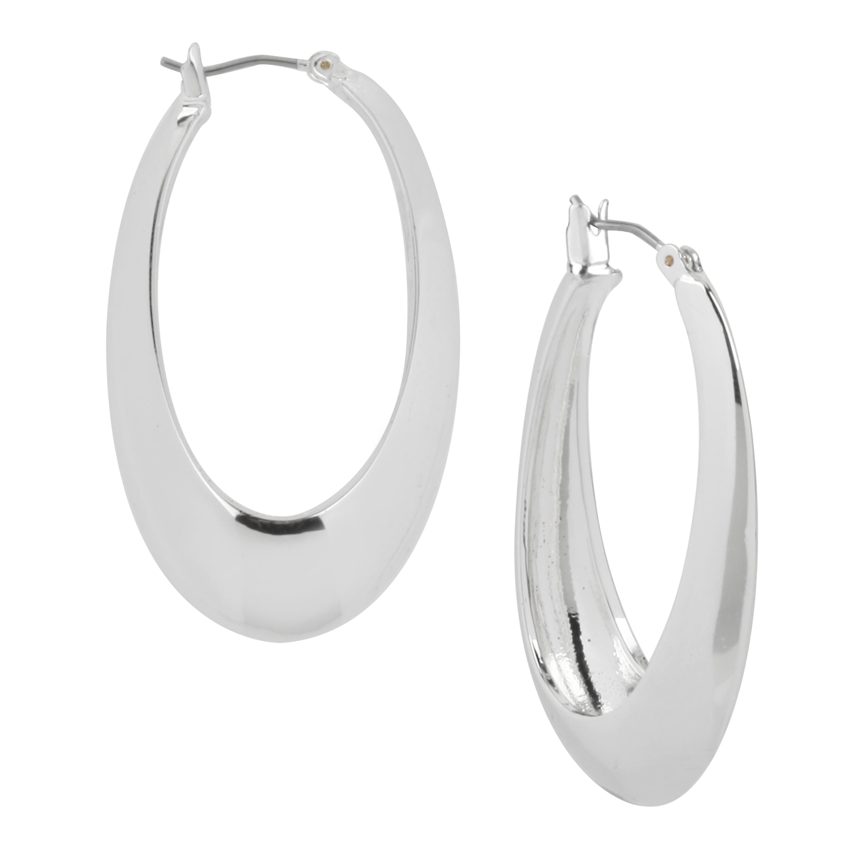 Robert Lee Morris Soho Sculptural Oval Hoop Earrings
