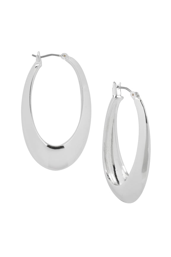 Soho Sculptural Oval Hoop Earrings