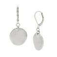 thumbnail image 1 of Robert Lee Morris Soho Silver Disc Drop Earrings, 1.5" Length, 1 of 2