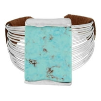 Robert Lee Morris Soho Stone Multi Row Cuff Bracelet