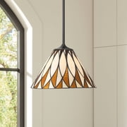 Robert Louis Tiffany Arla 12 Wide Art Glass Mini Pendant Light