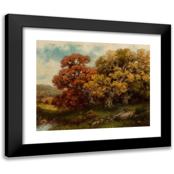 Robert Melvin Decker 24x20 Black Modern Framed Museum Art Print Titled - Adirondack Foliage