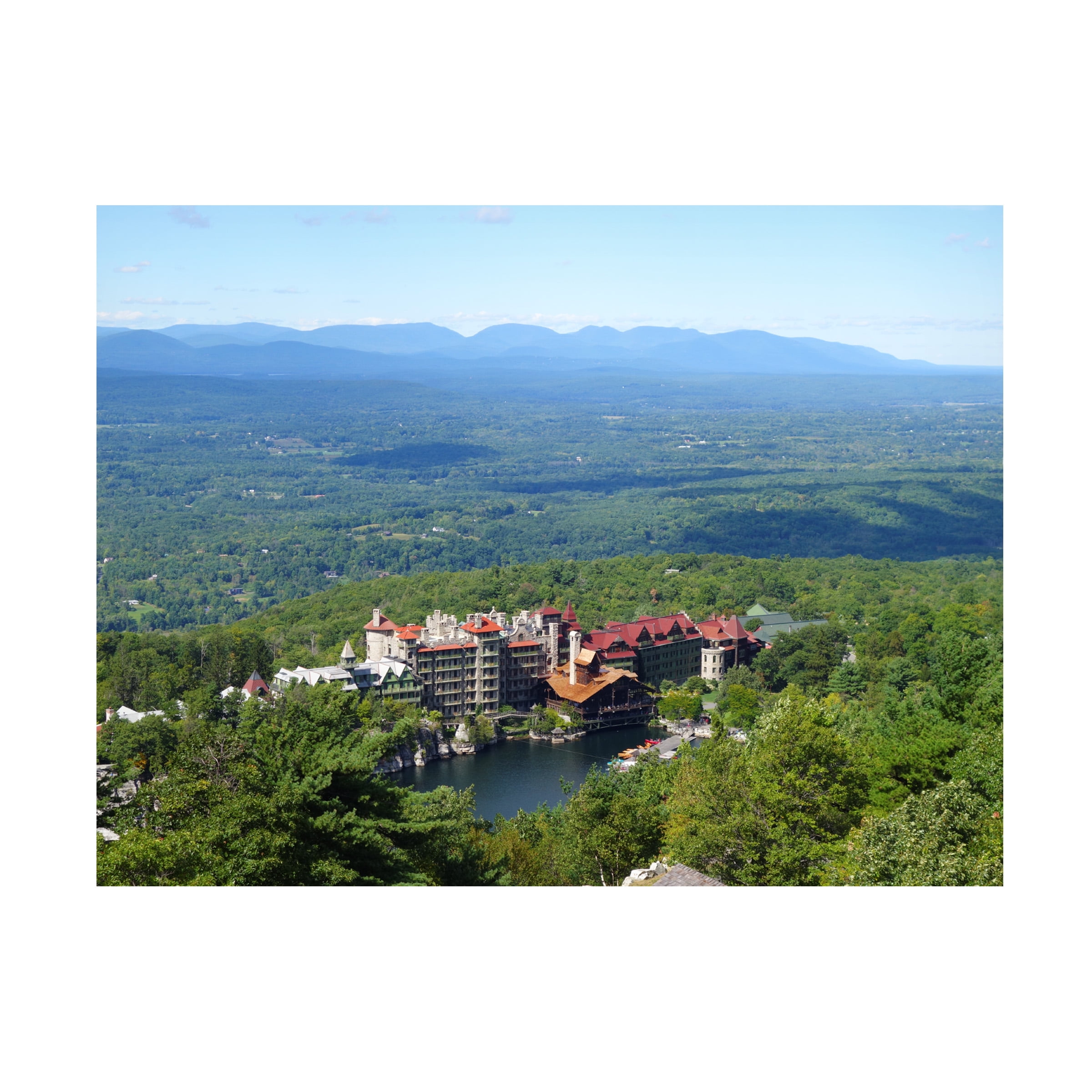 Mohonk Mountain House Landscape Canvas Print, 19 x 14 Inches
