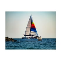 Robert Michaud 'Sailing Tour Boat' Canvas Art