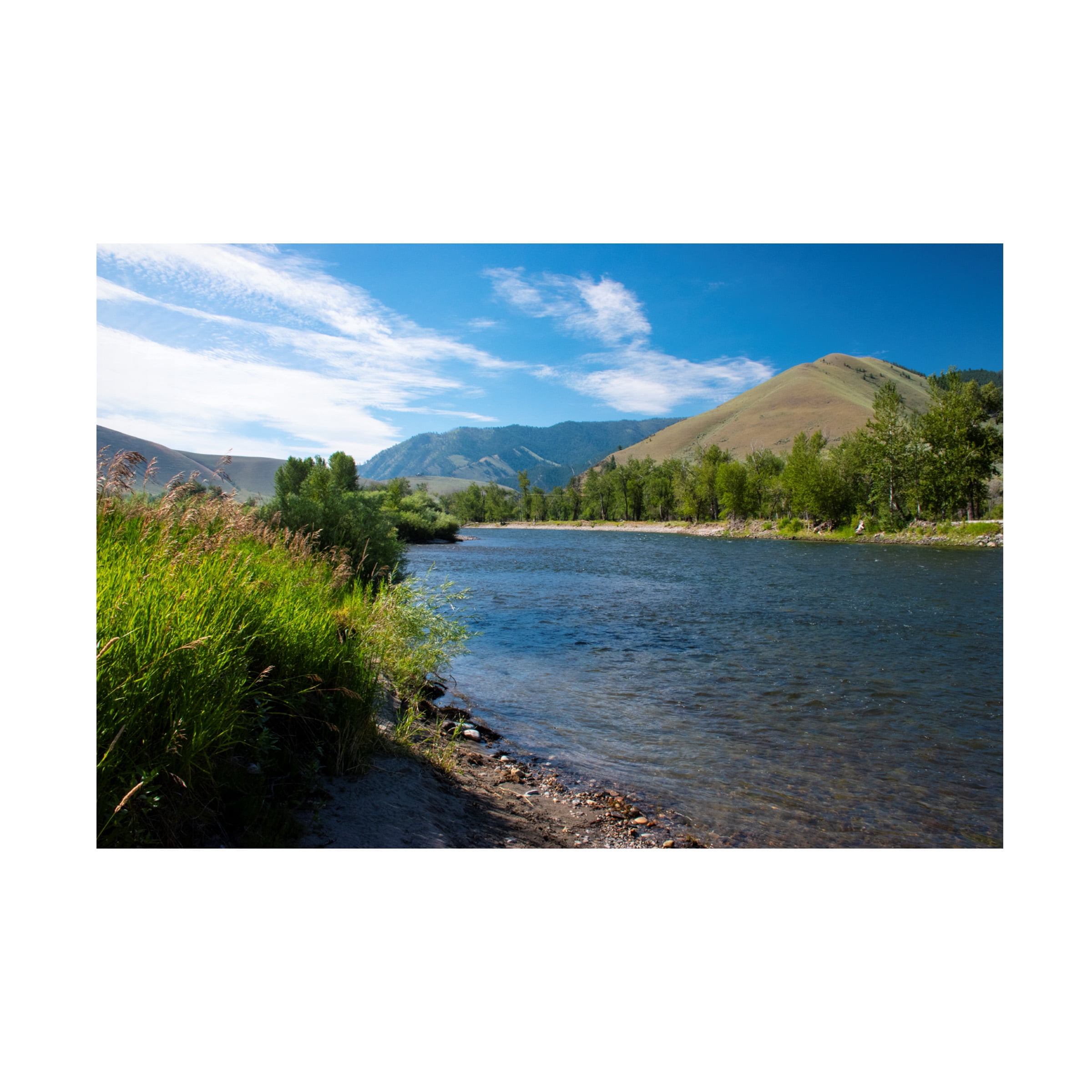 Robert Michaud 'Salmon River at North Fork' Canvas Art