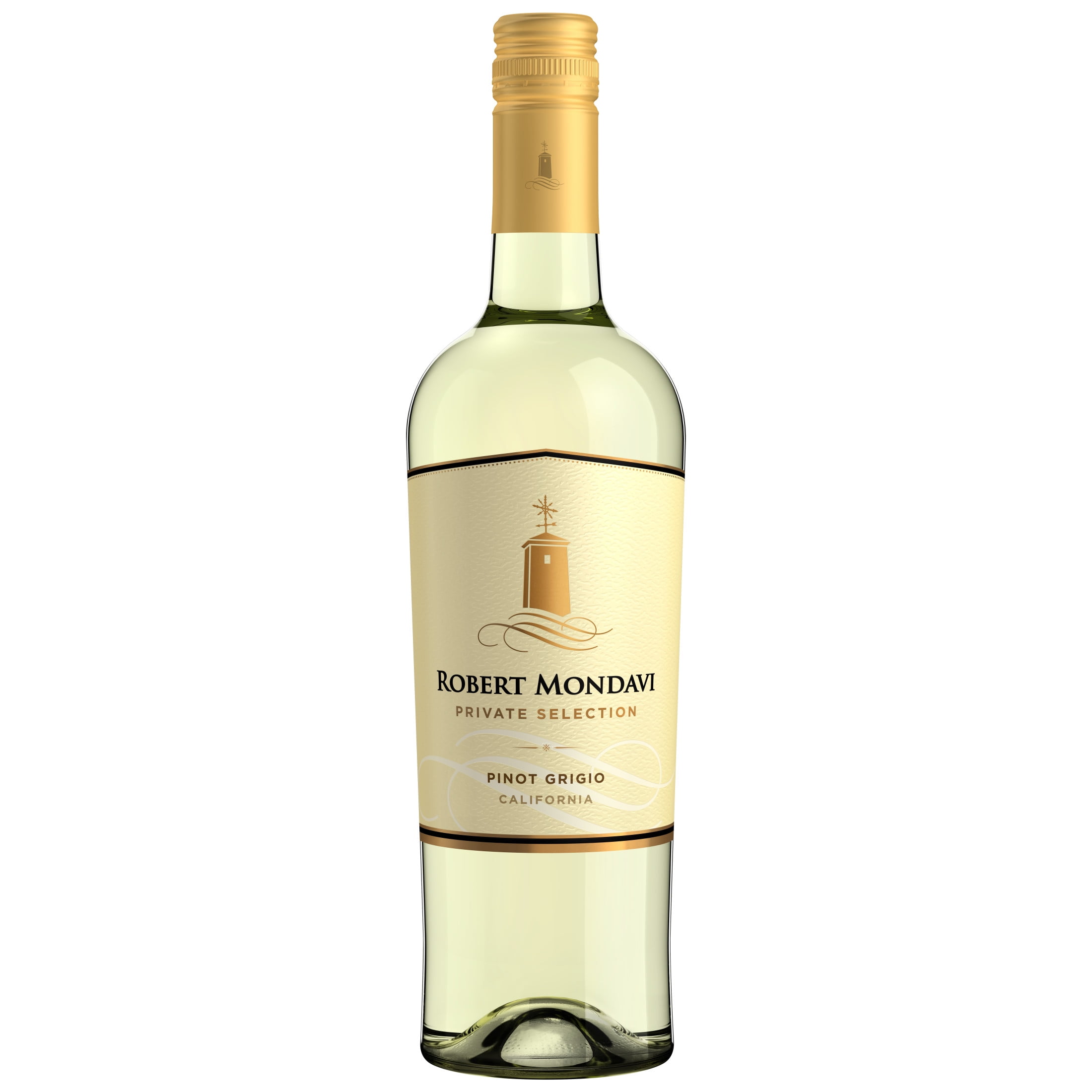 Robert Mondavi Private Selection Pinot Grigio White Wine, 750ml Bottle, 13.5% ABV