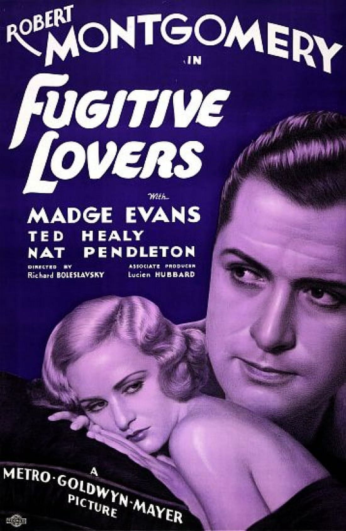 Robert Montgomery Fugitive Lovers Canvas Art -  (36 x 54)