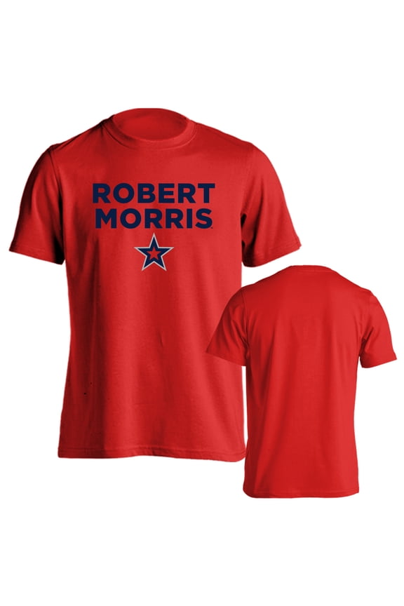 Robert Morris University Colonials Classic Arch with Mascot Short Sleeve T-Shirt