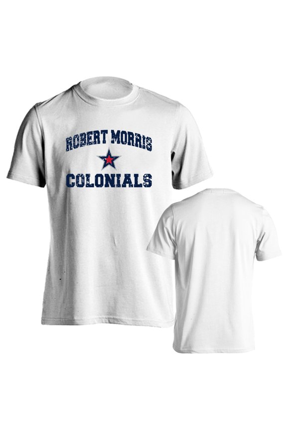 Robert Morris University Colonials Distressed Retro Short Sleeve T-Shirt