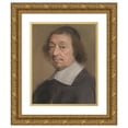 thumbnail image 1 of Robert Nanteuil 15x18 Gold Ornate Wood Frame and Double Matted Museum Art Print Titled - Portrait of Messeigneur Louis Doni D'Atichy, Bishop of Riez and Later of Autun (1663), 1 of 4