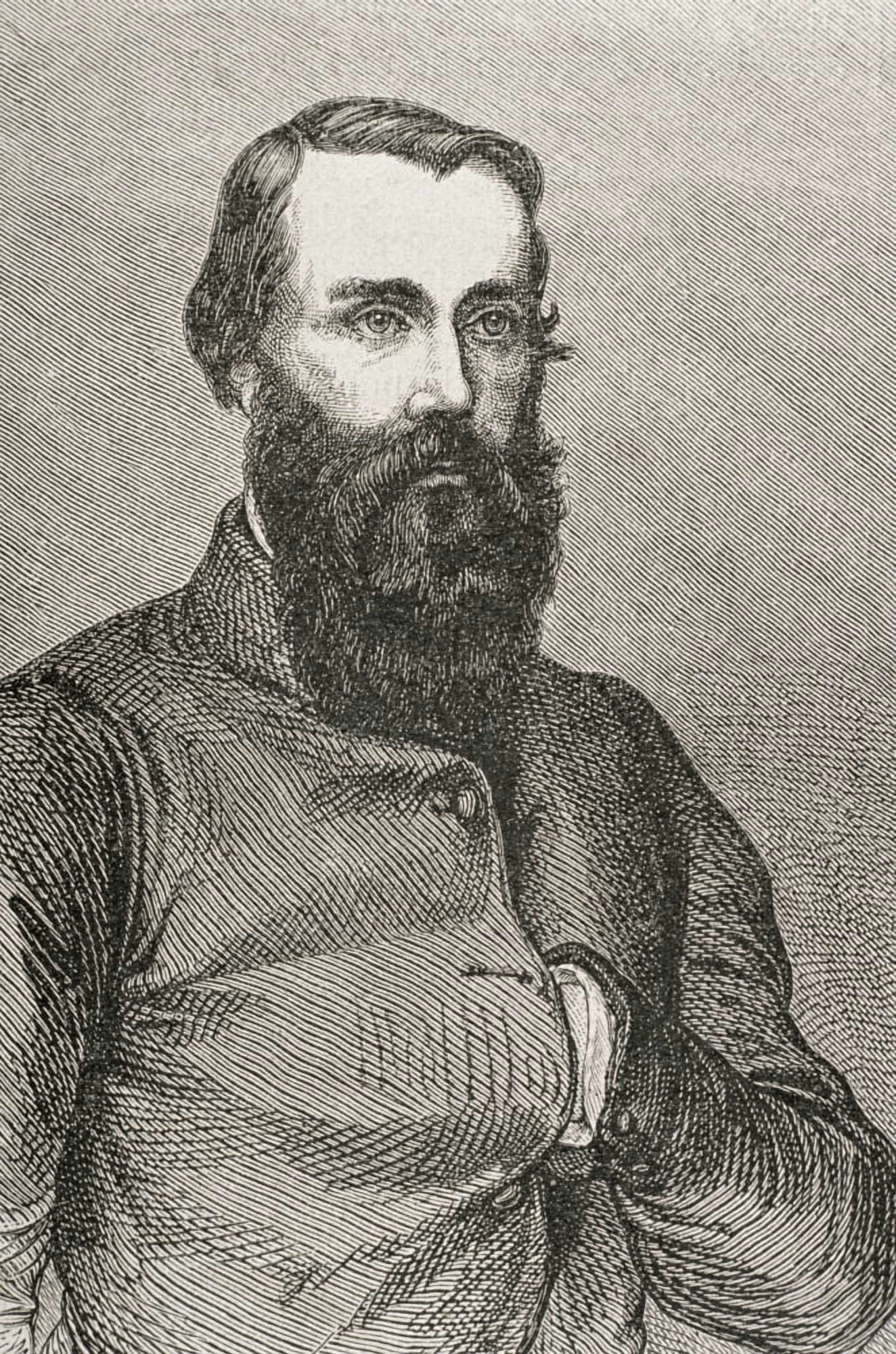 Robert Ohara Burke 1820 Or 1821 To 1861 Irish Soldier And Policeman Leader Of First Expedition To Cross Australia From South To North Canvas Art - Ken Welsh Design Pics (11 x 17)