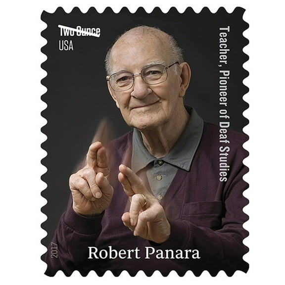 Robert Panara Sheet of 20 Forever USPS First Class Two Ounce Postage Stamps Teacher Deaf Studies