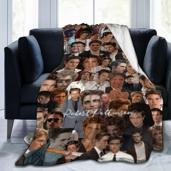 Robert Pattinson Blanket Anti-Pilling Throw Blanket Plush Blanket Lightweight & Ultra-Soft, Warm & Comfy Flannel Fleece Blanket for Couch, Bed, Sofa, 50x60