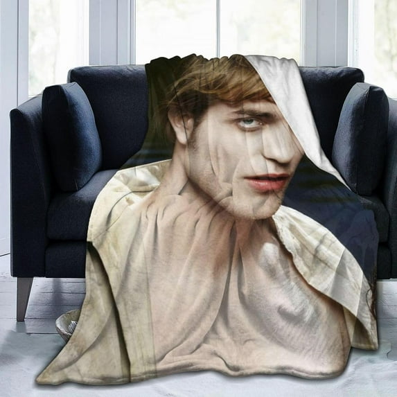 Robert Pattinson Blanket Bedding Fleece Blanket Soft Throw Blankets Lightweight Anti-Static Blanket - 3 Sizes