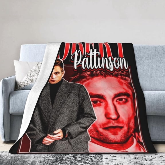 Robert Pattinson Blanket Soft Warm Fleece Blanket for Sofa Office Car Camping Yoga Travel Throw Blankets 80"X60"