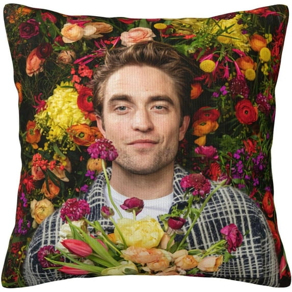 Robert Pattinson Pillow Covers 18 X 18 Inch Decorative Throw Cushion Cases Home for Furniture Bench Sofa
