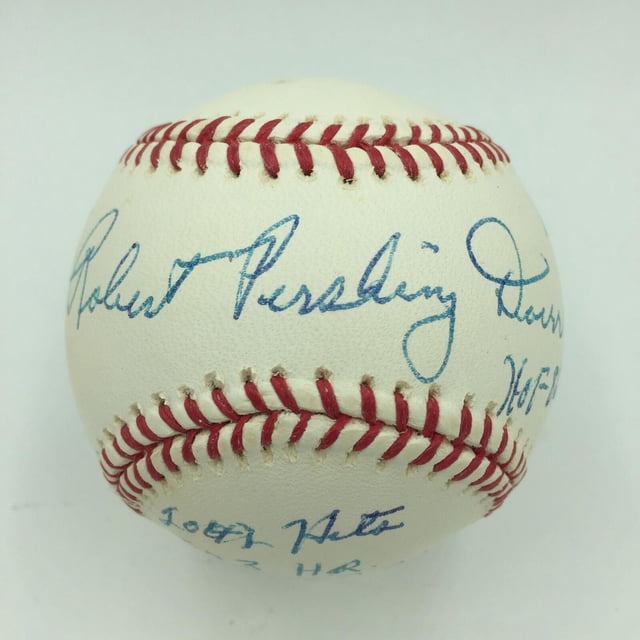 Robert Pershing Bobby Doerr Full Name Signed Heavily Career Stat