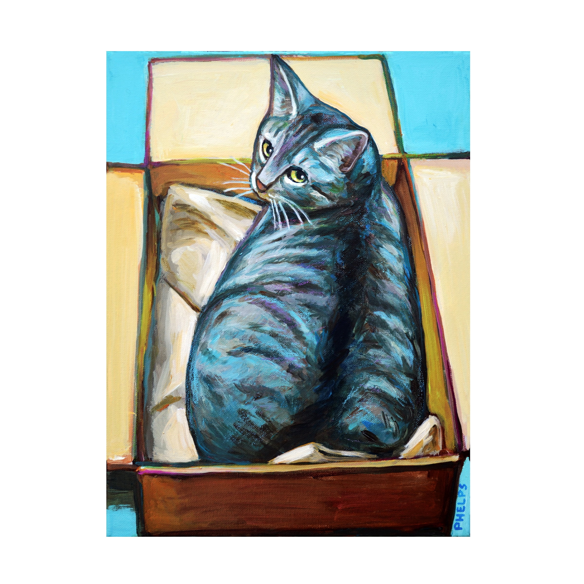 Robert Phelps Art 'Slinky in a Box' Canvas Art