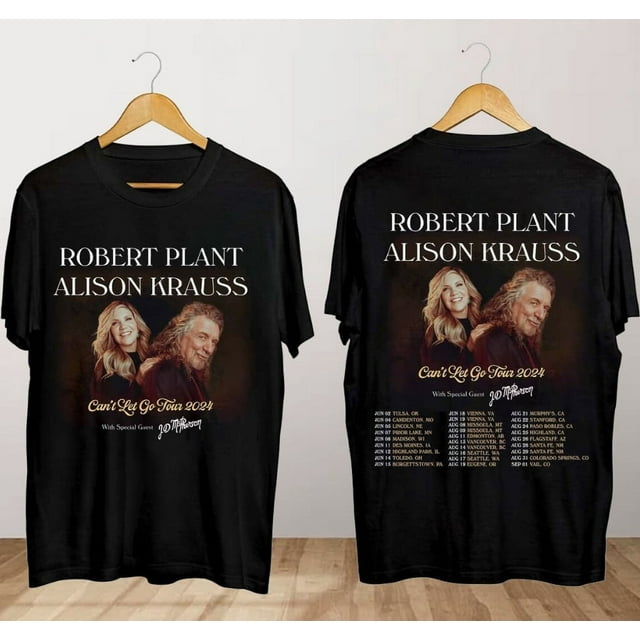 Robert Plant and Alison Krauss Can't Let Go 2024 Tour TShirt