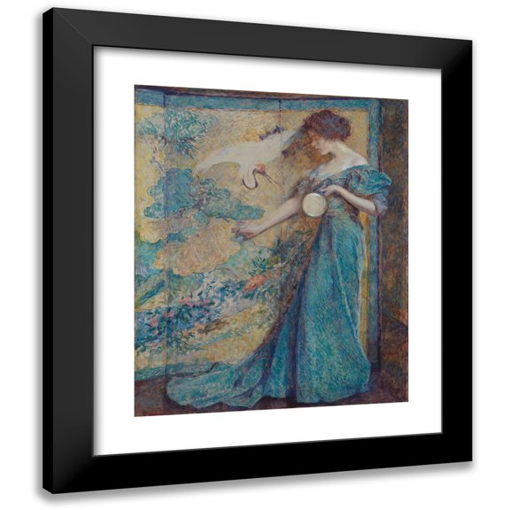 Robert Reid 12x14 Black Modern Framed Museum Art Print Titled - The Mirror (ca. 1910)