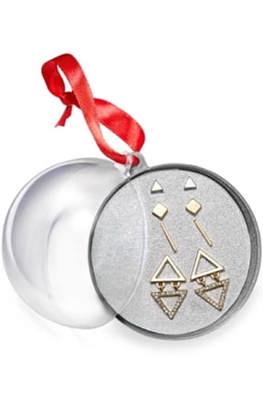 Robert Rose Two-Tone Geometric Earring Set