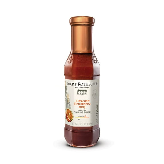 Robert Rothschild Farm Orange Bourbon BBQ Grill & Finishing Sauce, Net wt 40 ounce (1.13kg)