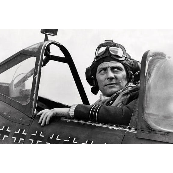 Robert Shaw Battle Of Britain 24X36 Poster Cockpit Of Spitfire World War 2 Plane