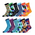 thumbnail image 1 of Robert Shweitzer Men's Fun Funky and Colorful Patterned Dress Socks with Cool and Crazy Designs -12 Pack, 1 of 2