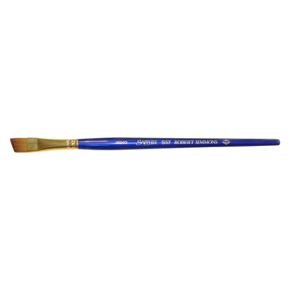 Robert Simmons Sapphire Brush, Angle Shader, Short Handle, 3/8"