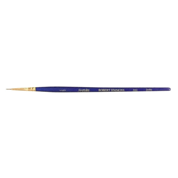 Robert Simmons Sapphire Brush, Watercolor Round, Short Handle, 5/0