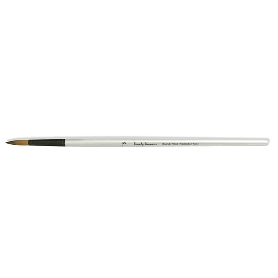 Robert Simmons Simply Simmons Long Handle Brush, Synthetic Round, 18