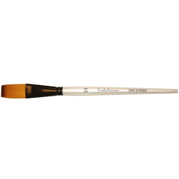 Robert Simmons Simply Simmons Short Handle Brush, Stroke, 3/4 in