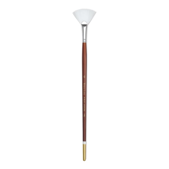 Robert Simmons White Sable Watercolor Brush, Long Handle, Fan Blender, L 6