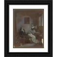 thumbnail image 1 of Robert Smirke 12x14 Black Ornate Wood Framed Double Matted Museum Art Print Titled: One from Illustrations to Shakespeare, 1 of 5