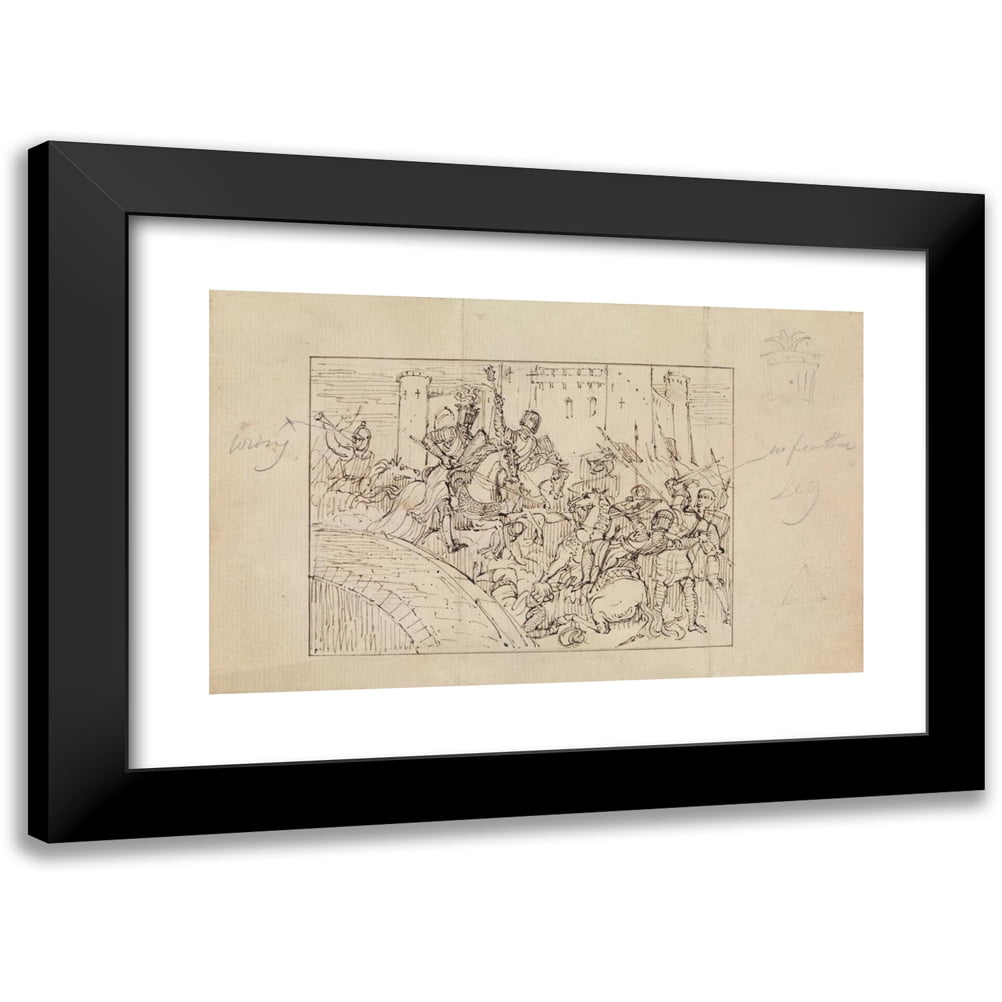 Smirk Print Robert Smirke 14x11 Black Modern Framed Museum Art Print Titled - Study ...