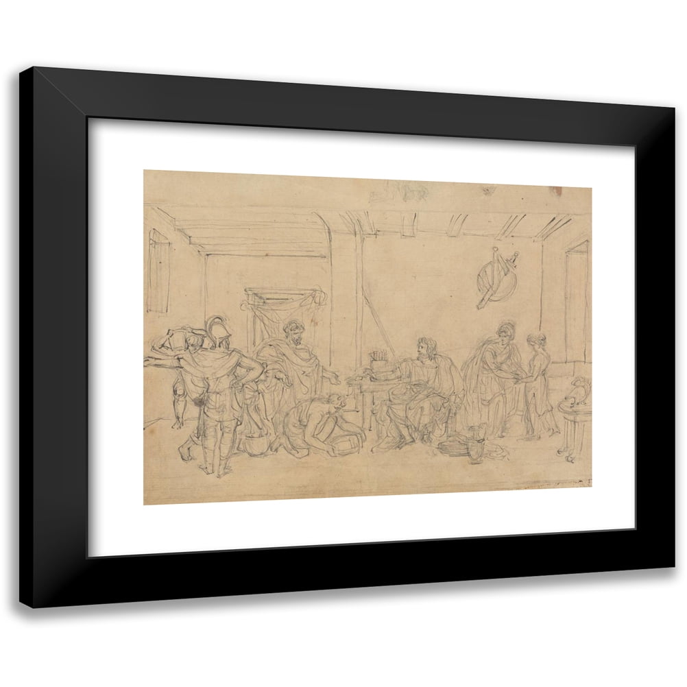 Smirk Print Robert Smirke 18x14 Black Modern Framed Museum Art Print Titled - Study ...
